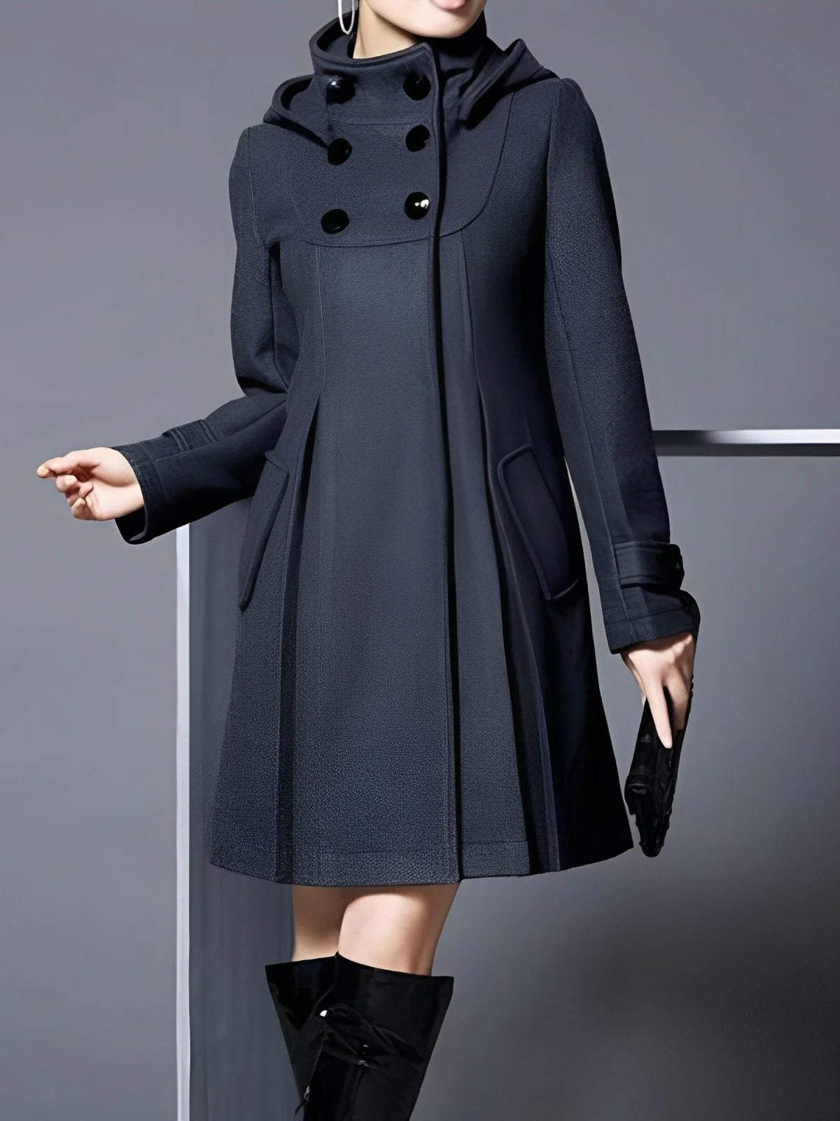 veste élégante en laine douce, confort et style pour l'automne