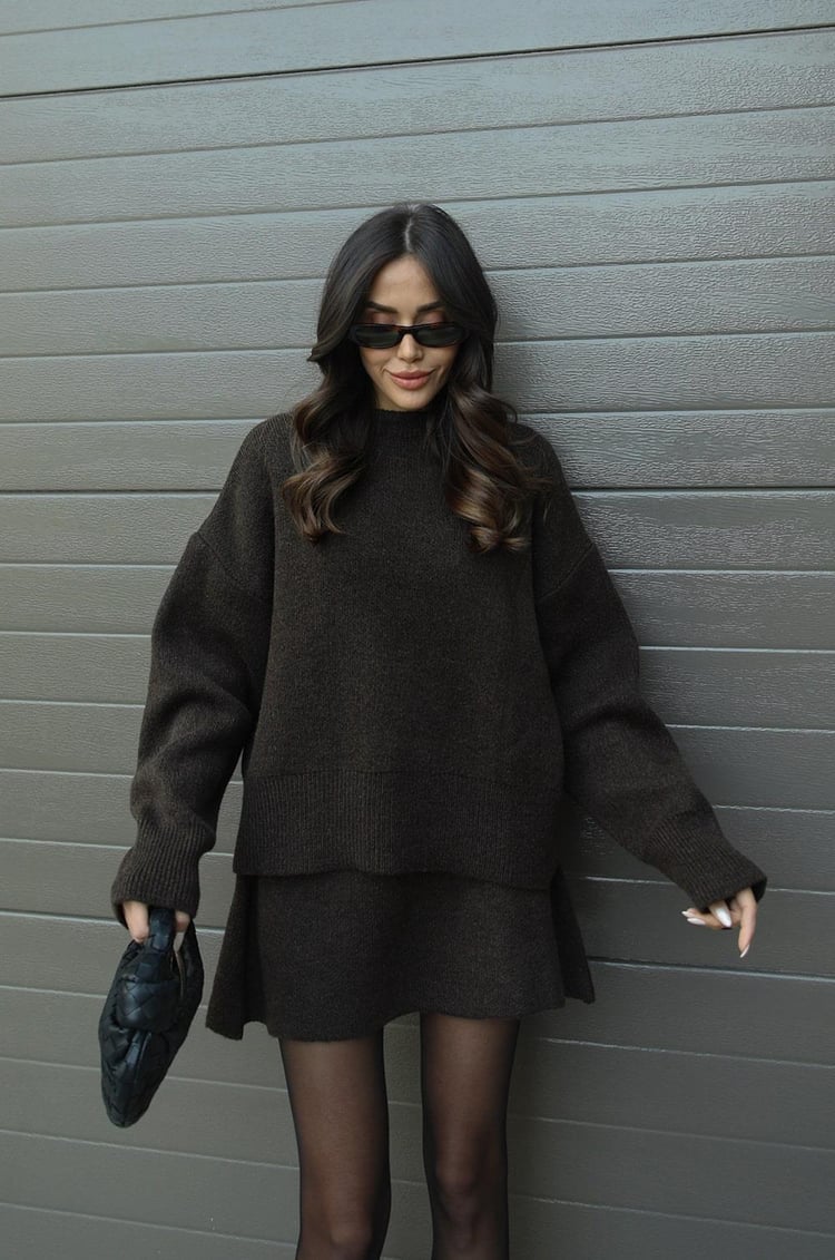 Ensemble de Vêtements Tricotés Confortables pour Automne-Hiver