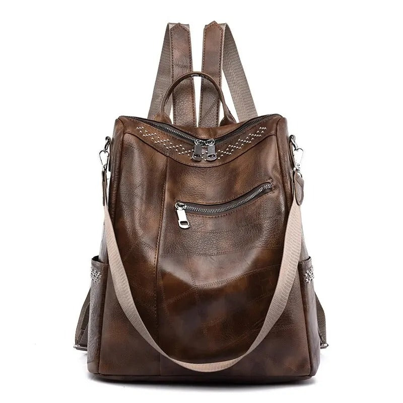 sac à dos en cuir rétro-chic, élégant et confortable pour toutes les occasions