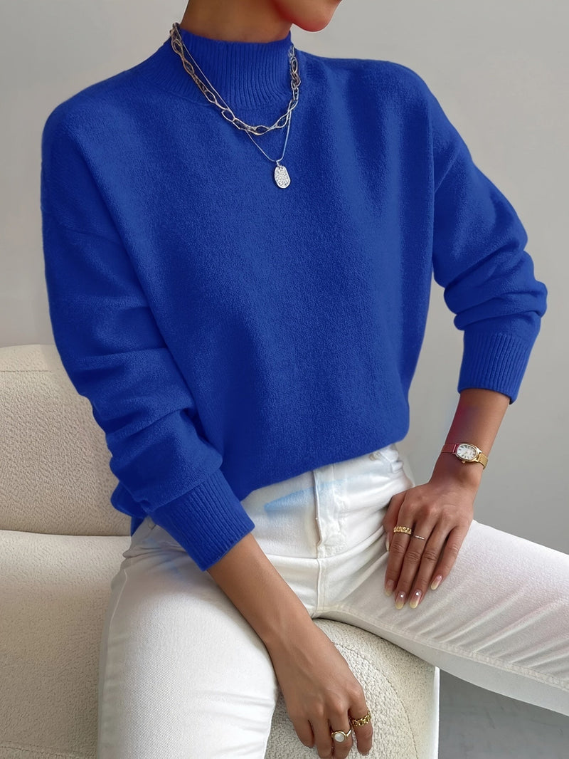 Pull en tissu de qualité avec col montant pour un confort automnal
