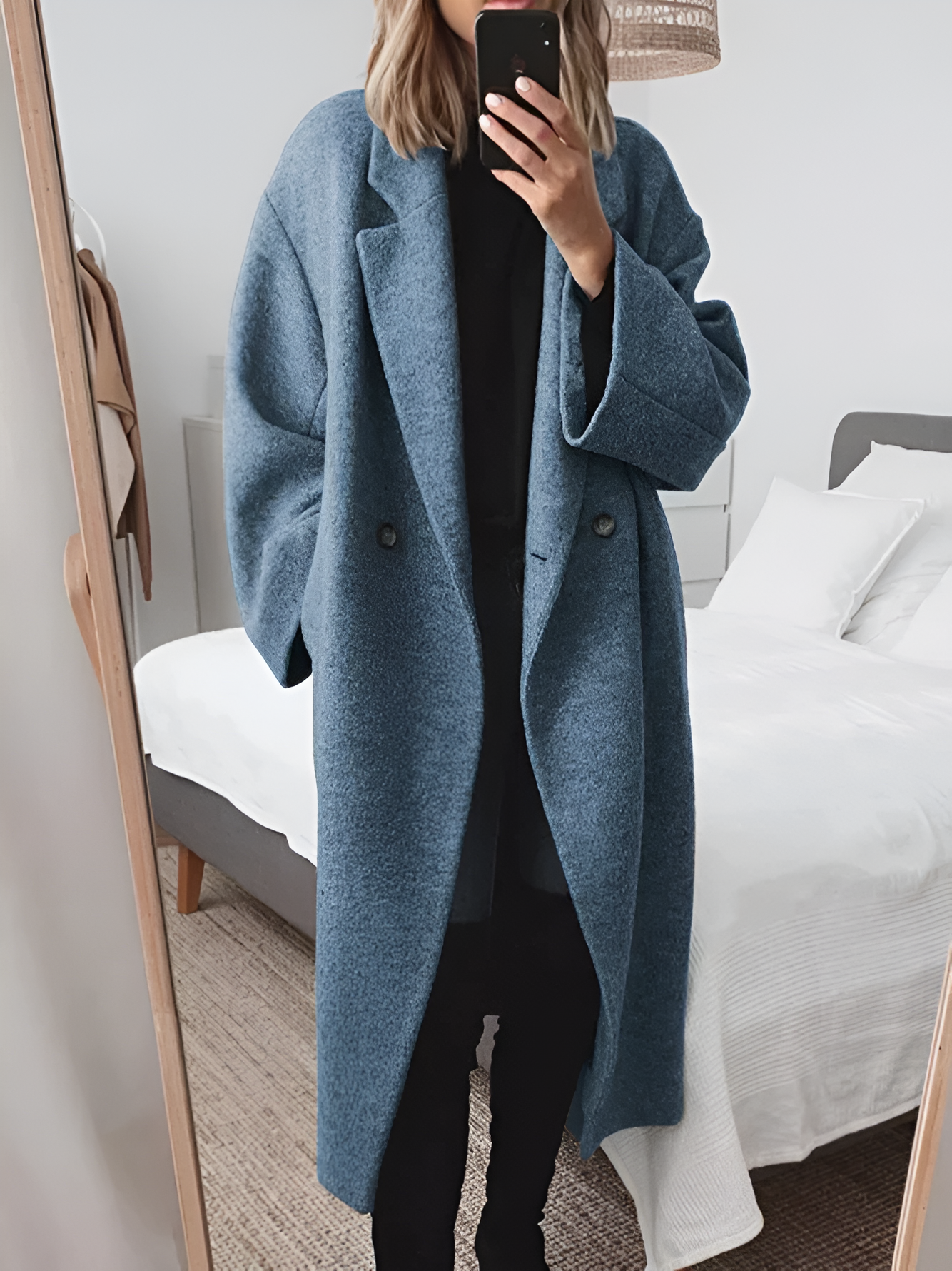 veste en tissu luxueux, coupe élégante et confortable pour toutes saisons