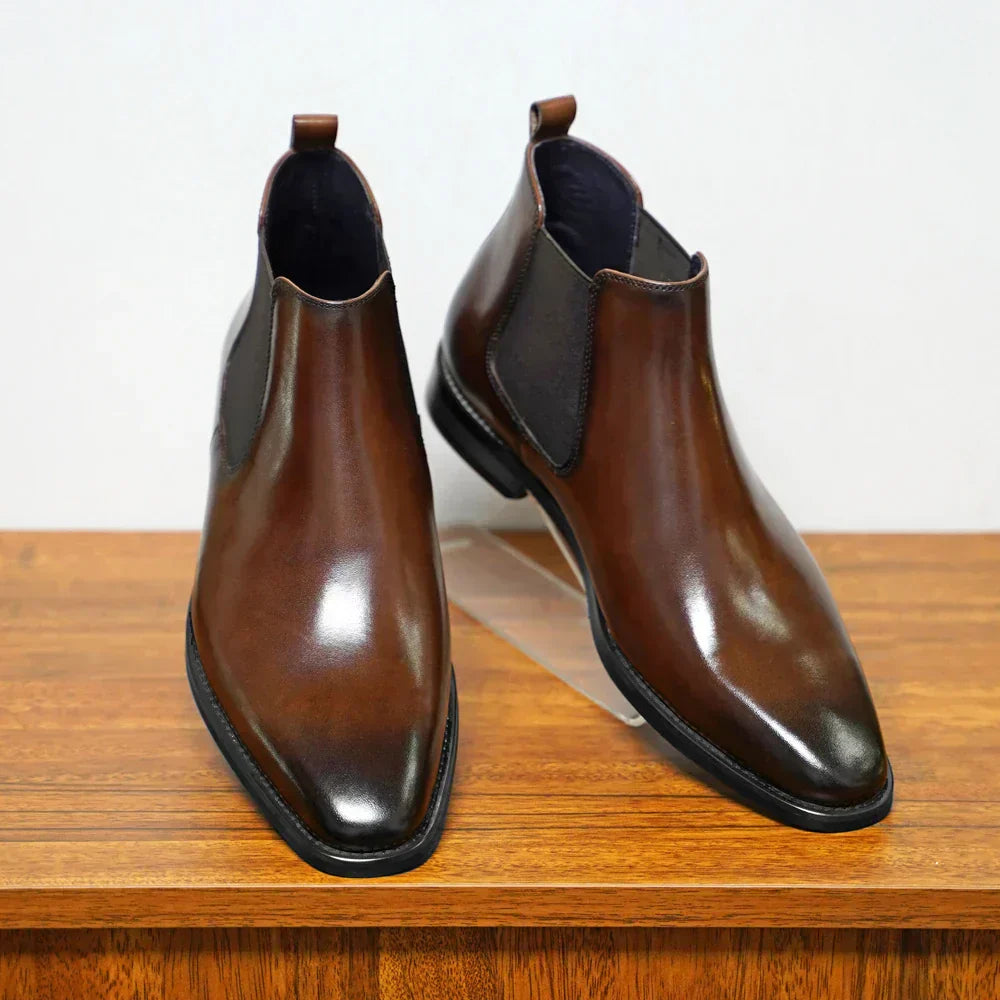 bottines chelsea en cuir raffiné, confort et élégance pour l'automne