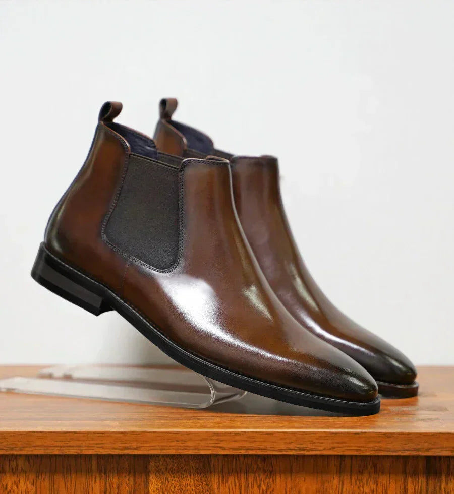 bottines chelsea en cuir raffiné, confort et élégance pour l'automne