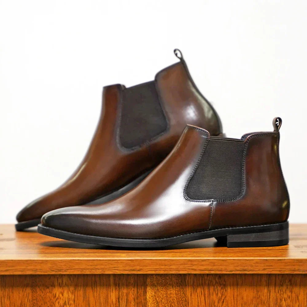 bottines chelsea en cuir raffiné, confort et élégance pour l'automne