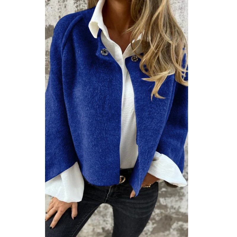 Veste courte en tissu de qualité avec manches évasées pour le confort