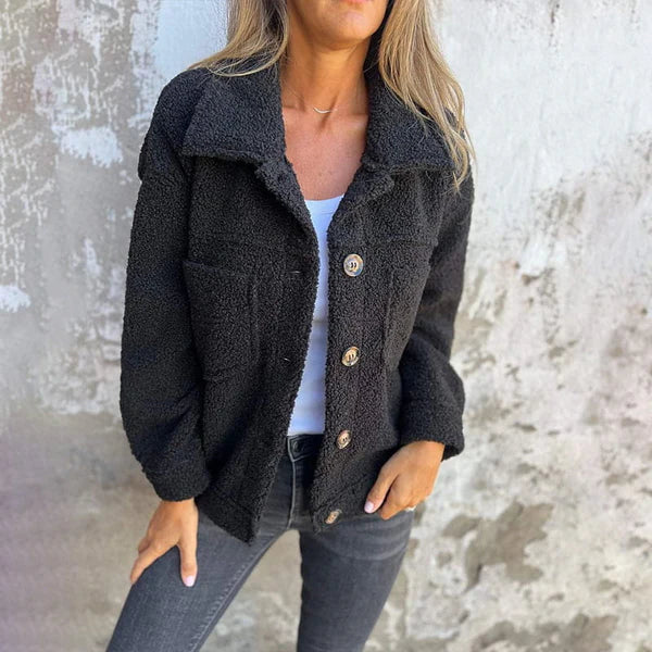 veste courte en tissu doux pour un confort élégant en automne