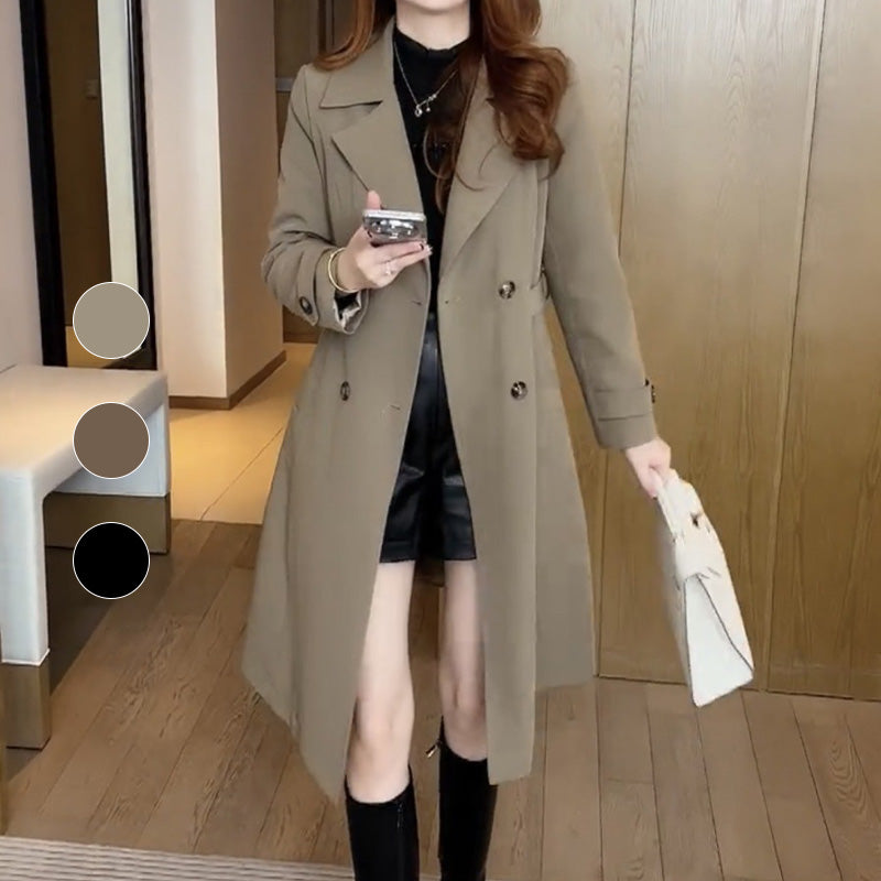trench-coat en laine, élégant et confortable pour l'automne-hiver