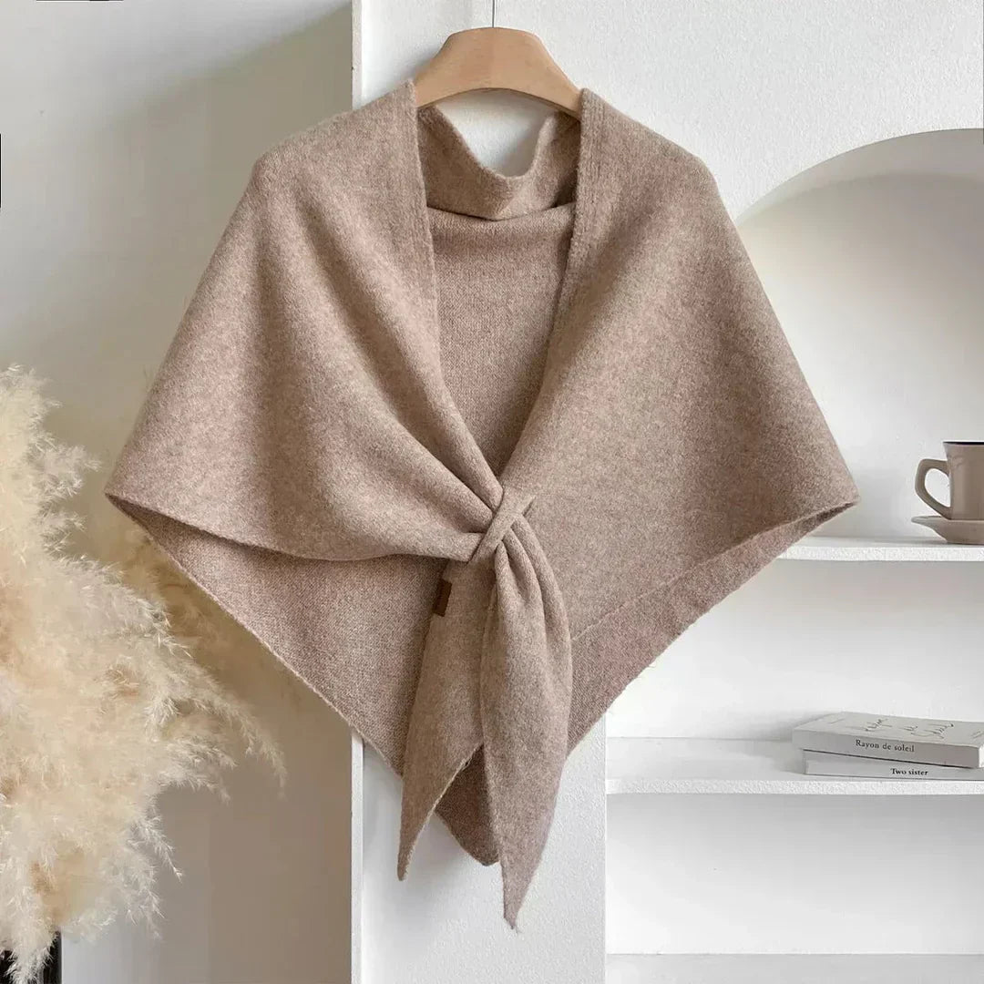 Poncho en tissu doux, confortable et élégant pour l'automne