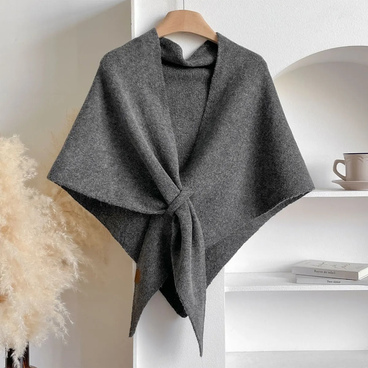 Poncho en tissu doux, confortable et élégant pour l'automne