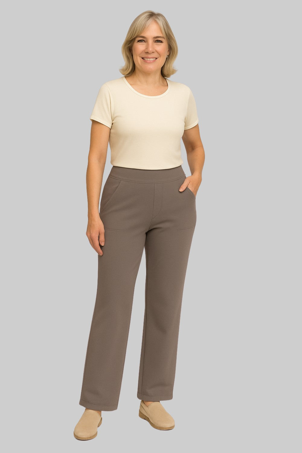 pantalon stretch en tissu de qualité pour un confort intemporel
