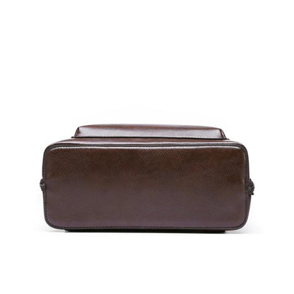sac élégant en cuir de qualité avec fermetures éclair pratiques