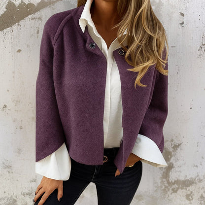 veste courte en tissu chaud pour un confort élégant en automne