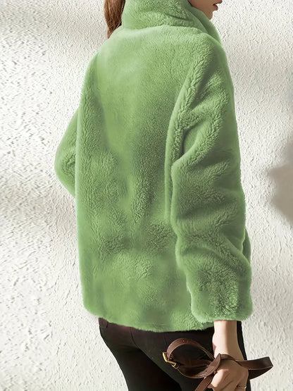 Veste douce en tissu haut de gamme pour un confort automnal élégant