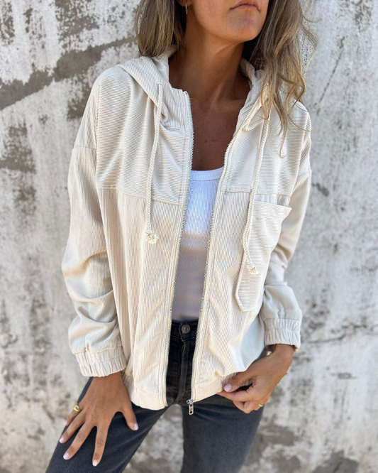 Veste à capuche en tissu respirant, confortable pour l'automne et l'hiver