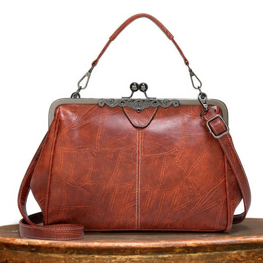 sac à main vintage en cuir, élégant et confortable pour toutes les occasions