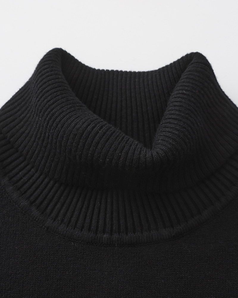 pull col roulé en laine mérinos, confort et élégance pour l'hiver
