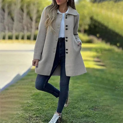 Veste casual en tissu de qualité, confortable pour l'automne