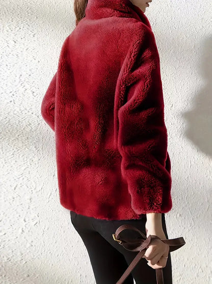 Veste douce en tissu haut de gamme pour un confort automnal élégant