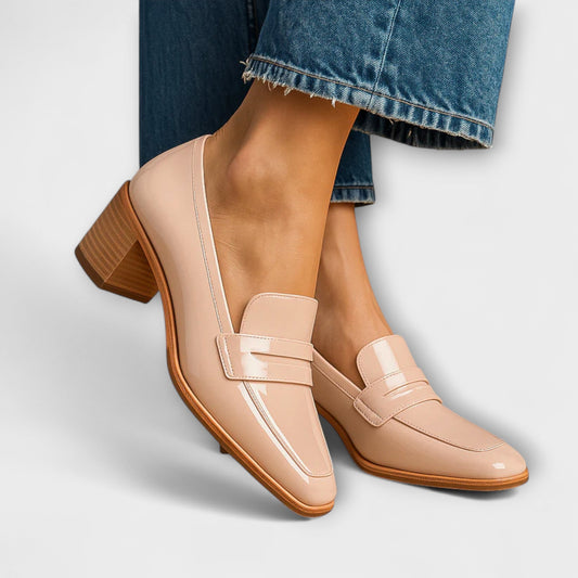 mocassins brillants en cuir pour un confort élégant toute l'année