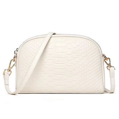 mini sac à bandoulière en simili cuir crocodile, élégant et confortable