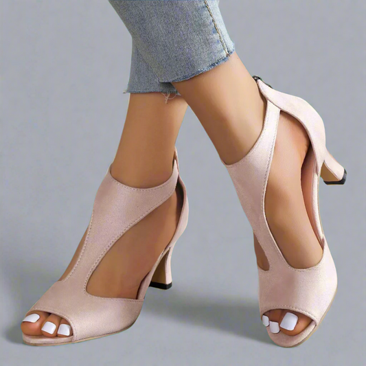 sandales orthopédiques en cuir avec talon pour un confort élégant