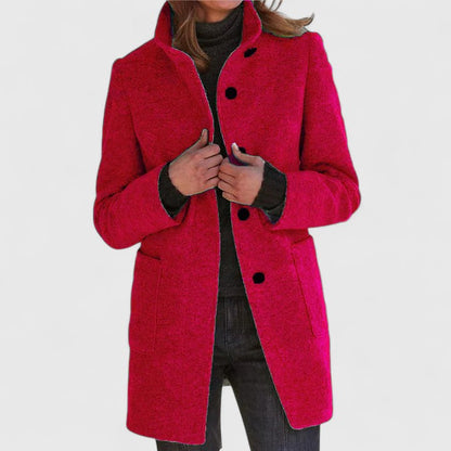 Manteau en mélange de laine pour un confort élégant en automne