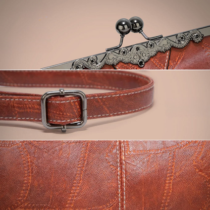 sac à main vintage en cuir, élégant et confortable pour toutes les occasions