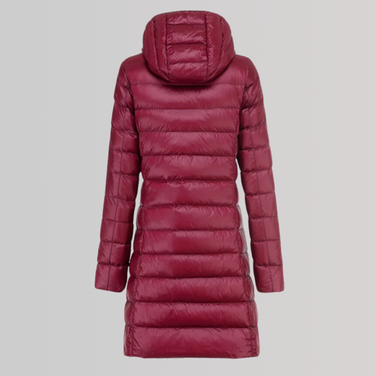 manteau long ultraléger en tissu raffiné pour un confort élégant