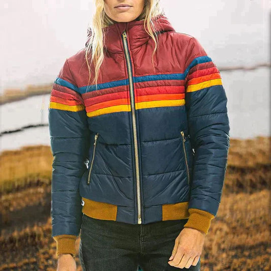 veste rétro en fausse fourrure, élégante et confortable pour l'hiver