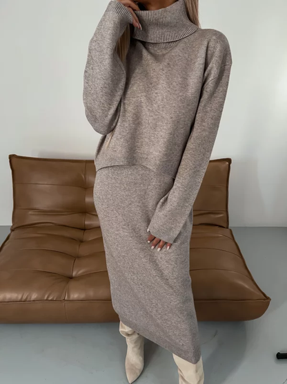 Ensemble élégant en tissu doux pour un automne/hiver confortable
