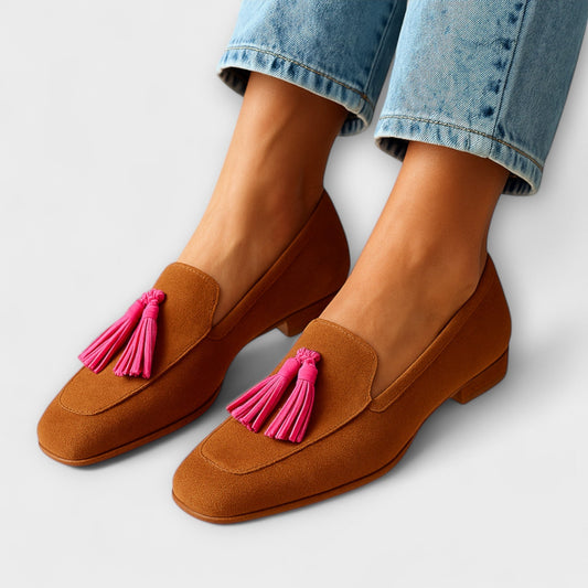 Chaussures à enfiler en cuir, confortables et élégantes pour l'automne