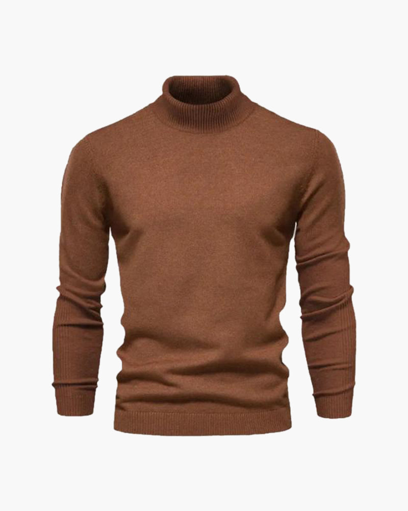 pull col roulé en laine mérinos, confort et élégance pour l'hiver