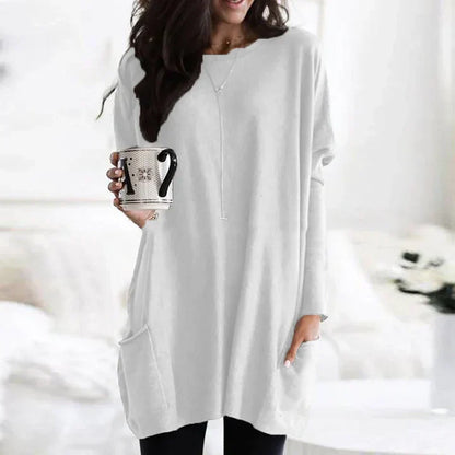 Robe-blouse en coton, élégante et confortable pour toutes les saisons