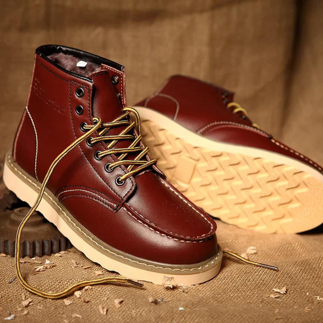 bottes en cuir vintage, confortables et élégantes pour l'automne