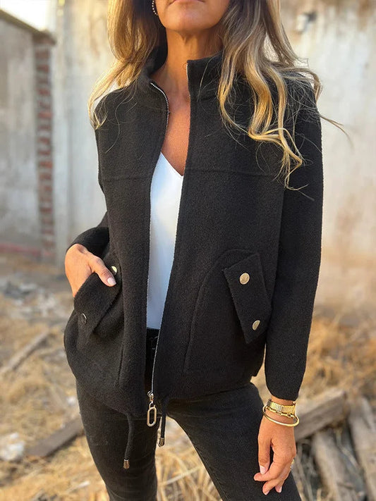 Manteau en tissu de qualité, confortable et intemporel pour l'automne
