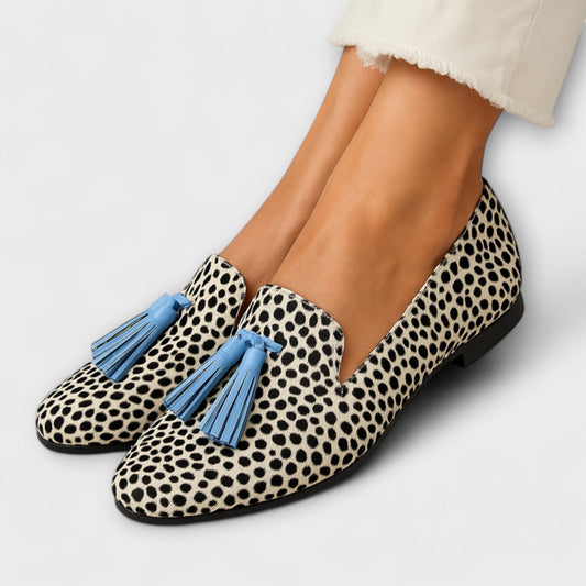Mocassins en cuir avec frange, confort et élégance pour l'automne