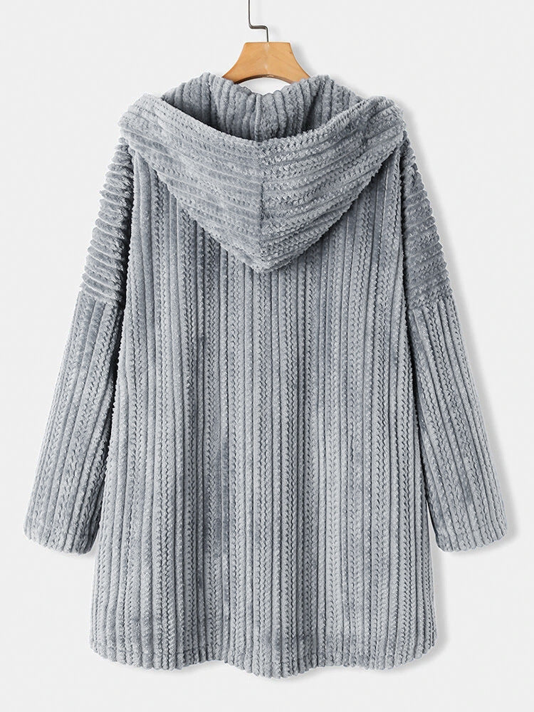 Manteau d'hiver à revers en laine, élégant et confortable