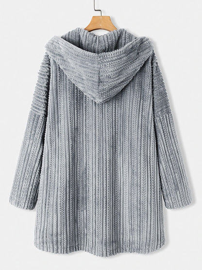 Manteau d'hiver à revers en laine, élégant et confortable
