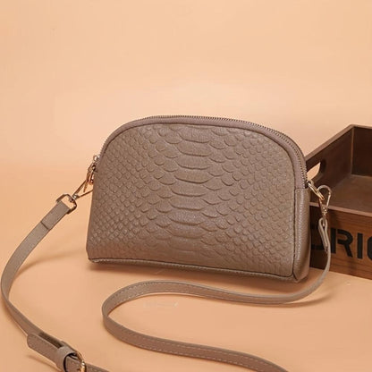 mini sac à bandoulière en simili cuir crocodile, élégant et confortable