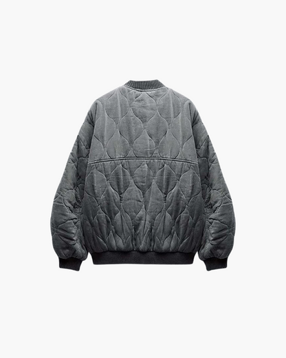 Veste bomber en tissu léger, élégance décontractée pour l'été