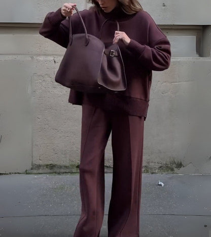 Ensemble Élégant en Deux Pièces en Tissu Léger pour Printemps