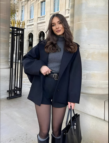 veste oversized en tissu doux pour un confort élégant en toute saison