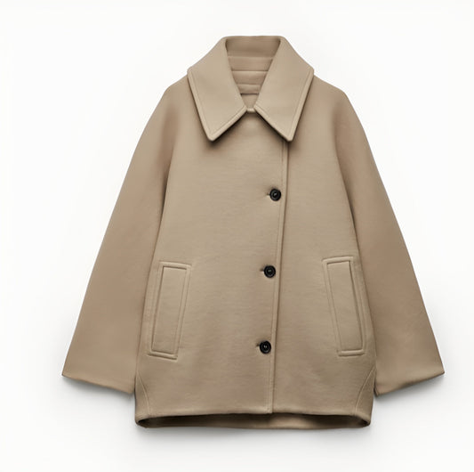veste oversized en tissu doux pour un confort élégant en toute saison