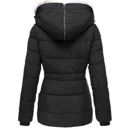 Manteau d'hiver chaud en tissu doux avec doublure élégante