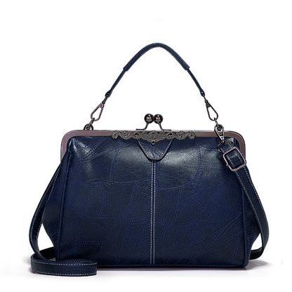 sac vintage en cuir de qualité avec fermeture à rabat élégante