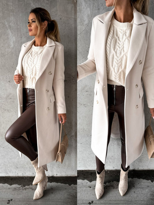 manteau d'hiver en laine, coupe élégante et confort optimal