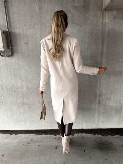 manteau d'hiver en laine, coupe élégante et confort optimal