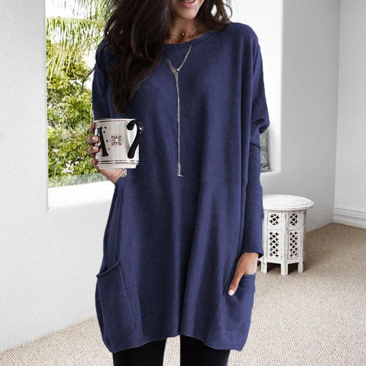Robe-blouse en coton, élégante et confortable pour toutes les saisons