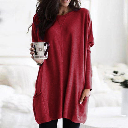 Robe-blouse en coton, élégante et confortable pour toutes les saisons