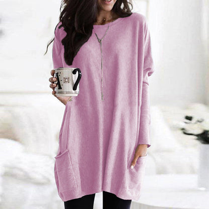 Robe-blouse en coton, élégante et confortable pour toutes les saisons